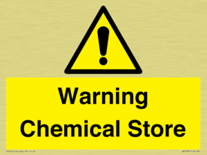 Warning Chemical Store